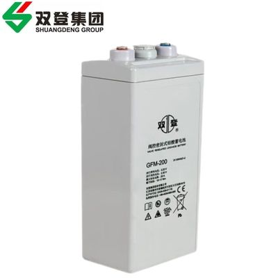 Shuangdeng GFM-200 Blei-Säure-Batterie 2V200Ah für Stromversorgung und Solarenergie-Speicherung