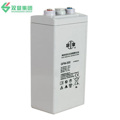 Shuangdeng GFM-200 Blei-Säure-Batterie 2V200Ah für Stromversorgung und Solarenergie-Speicherung