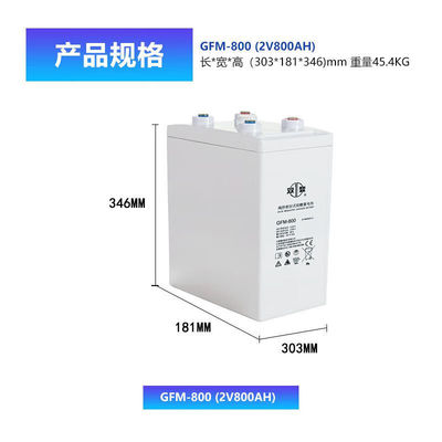 Shuangdeng GFM-800 2V800Ah Batterie zur Stromsicherung bei Kommunikation und Brandbekämpfung