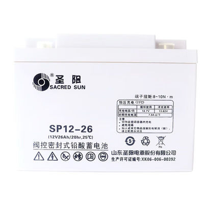 SP12-26 12V26Ah versiegelte Batterie von Sacred Sun für UPS-Leistung und Solarenergie-Speicherung