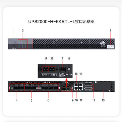 Computernetzwerk Huawei UPS2000-A-10KTTL 10KVA-10KW externe Batteriepackung 19-Zoll-Rack