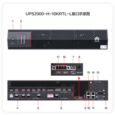 Computernetzwerk Huawei UPS2000-A-10KTTL 10KVA-10KW externe Batteriepackung 19-Zoll-Rack