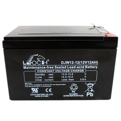 Leoch-Batterie DJW12-12 12V12Ah Blei-Säure-Batterie für Kommunikation und dauerhafte Sicherung