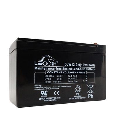 Robuste ABS-Behälter Leoch Batterie DJW12-9.0 12V9Ah für UPS Maschinenraum Stromversorgungssystem