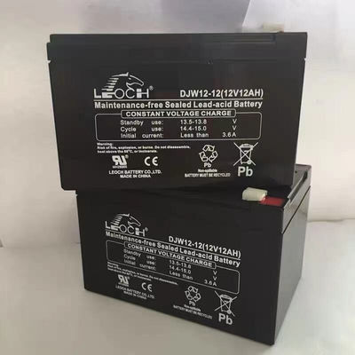 Leoch-Batterie DJW12-12 12V12Ah für Solarenergie Speicherung Stromversorgungssystem Beleuchtung Boote