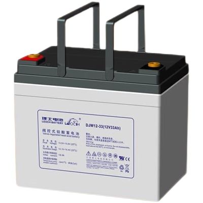130±1mm Breite Leoch-Batterie DJW12-33 Blei-Säure-Batterie 12V33Ah für Solarenergiesystem