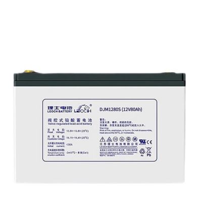 260±2mm Länge Leoch DJM1280S 12V80Ah Bleibatterie für Kommunikationsgeräte